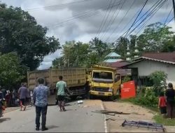 Laka Tiga Kendaraa Di Sungai Bongkok, Ini Kronologisnya