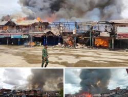 BREAKING NEWS : Kebakaran Di Pasar Ngabang, 22 Ruko Terbakar Salah Satunya Bank BRI