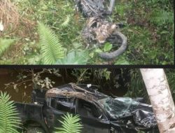 BREAKING NEWS : Beradu! Hilux VS Motor, Satu Orang Meninggal Di Beduai