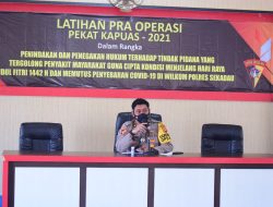 Polres Sekadau Buka Lat Pra Operasi Pekat Kapuas 2021