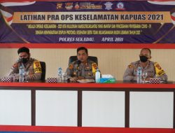 Pimpin Lat Pra Ops Keselamatan Kapuas 2021, Ini Kata Kapolres Sekadau