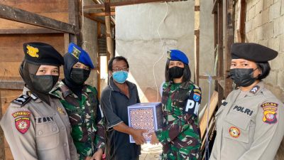 Aksi Nyata Srikandi TNI-Polri di Tengah Pandemi, Ahong: Terima Kasih