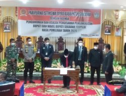 DPRD Sekadau Gelar Sidang Paripurna Istimewa Pengumuman Dan Usulan Pengesahan Pengangkatan Bupati Dan Wakil Bupati Terpilih 2020