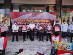 Kemenkumham Salurkan 46 Ribu Paket Kepada Masyarakat Terdampak Covid-19