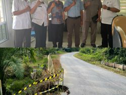 Longsor, Dua Politisi Dampingi Kadis PUPR Provinsi Tinjau Lokasi
