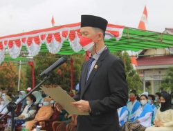 Bacakan Teks Prokalamasi Saat Peringatan HUT RI, Harianto Ajak Masyarakat Sekadau Hulu Bersatu Lawan Pandemi