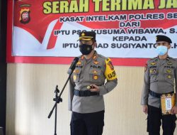 Kapolres Sekadau AKBP K. Tri Panungko Pimpin Sertijab Kasat Intelkam