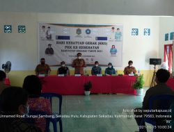 Aron Hadiri HKG PKK KB Kesehatan Tahun 2021 Di Desa Sungai Sambang