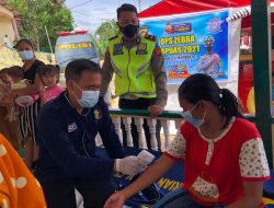 Operasi Zebra Kapuas 2021, Polres Sanggau Lakukan Bhakti Sosial