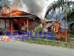 Satu Unit Rumah Di Sulang Betung Ludes Terbakar