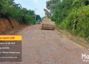 Sambut HUT RI 80 Tahun 2025, PT.GKM Salurkan CSR Bidang Infrastruktur Jalan